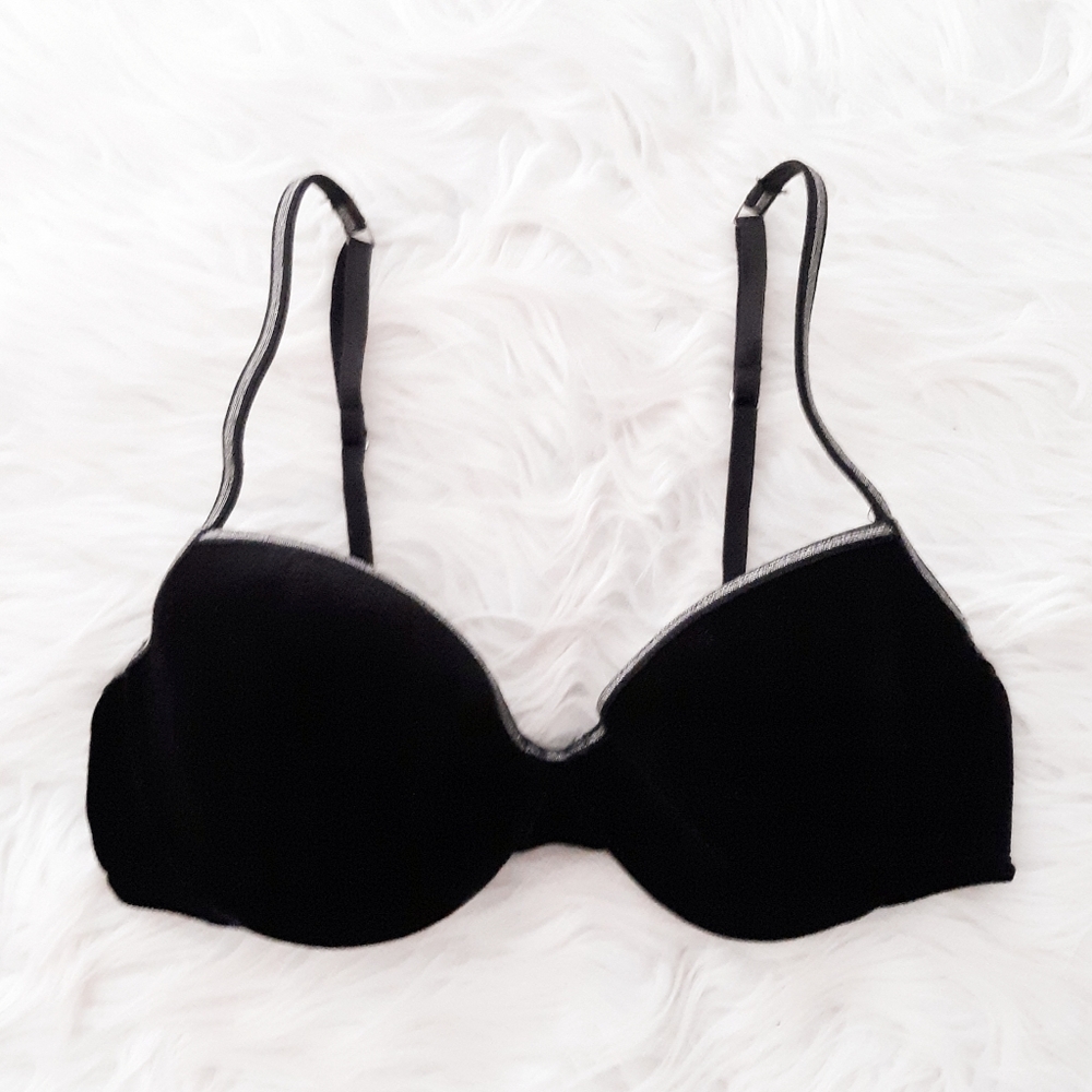 VS Velvet Lined Demi Bra 34C